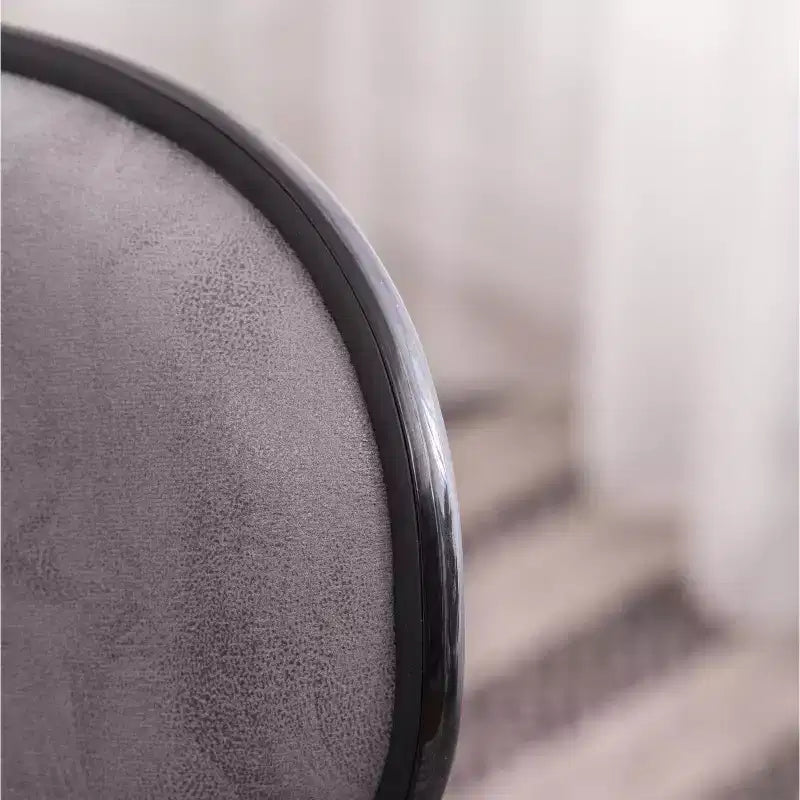 Tabouret de bar pivotant et réglable Masaccio Upholstery Airlift avec base chromée, gris vieilli, lot de 2