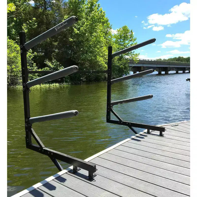 Rangement pour kayaks Chesapeake | Support de quai réglable | Au-dessus de l'eau | 4 niveaux