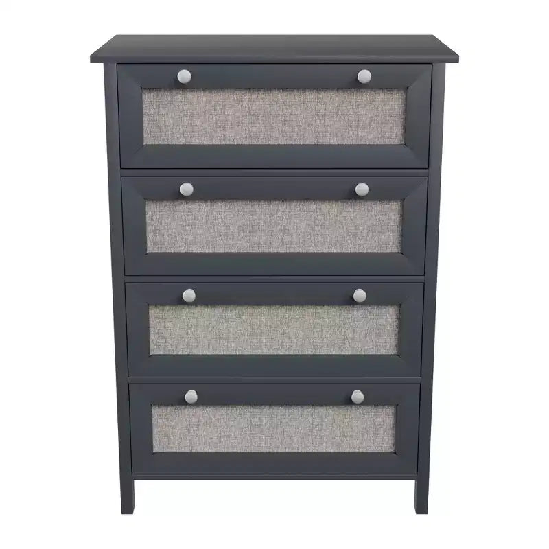 Commode de Chambre, Commode de 70 cm de large avec 4 tiroirs, Commode Moderne, Grande Capacité, Armoire de Rangement pour Chambre à Coucher, Couloir
