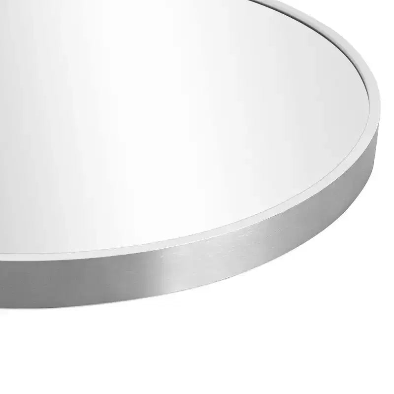 Miroir mural arqué pour salle de bain avec cadre métallique à coins arrondis pour décoration murale, lot de 2