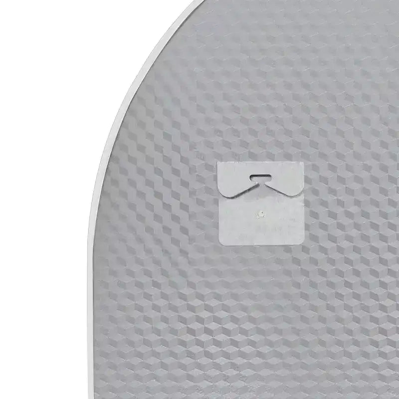 Miroir mural arqué pour salle de bain avec cadre métallique à coins arrondis pour décoration murale, lot de 2