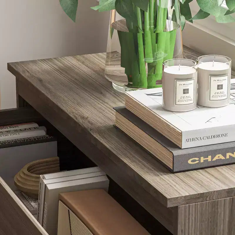 Commode à trois tiroirs, commode moderne pour chambre à coucher