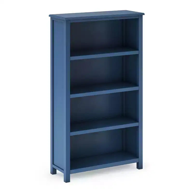 Étagère à 4 niveaux Taiga - Bibliothèque et meuble de rangement 54 pour chambres d'enfants ou salles de jeux, meuble en bois pour livres, jouets, fournitures scolaires