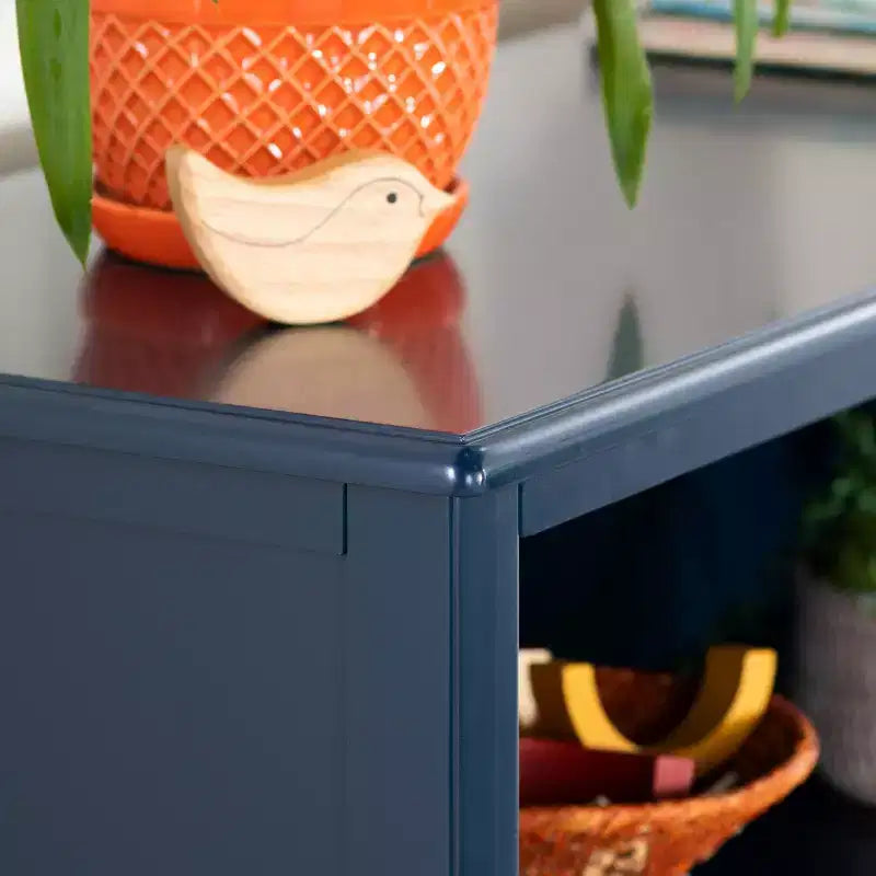 Étagère à 4 niveaux Taiga - Bibliothèque et meuble de rangement 54 pour chambres d'enfants ou salles de jeux, meuble en bois pour livres, jouets, fournitures scolaires