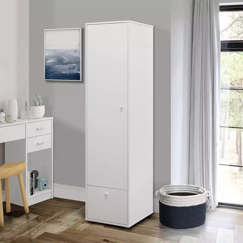Armoire de rangement Corry, Blanc