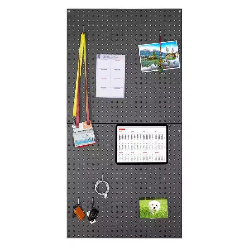 Ensemble de panneaux perforés UltraHD 2 pièces avec assortiment de 23 crochets, 61 cm l x 61 cm P