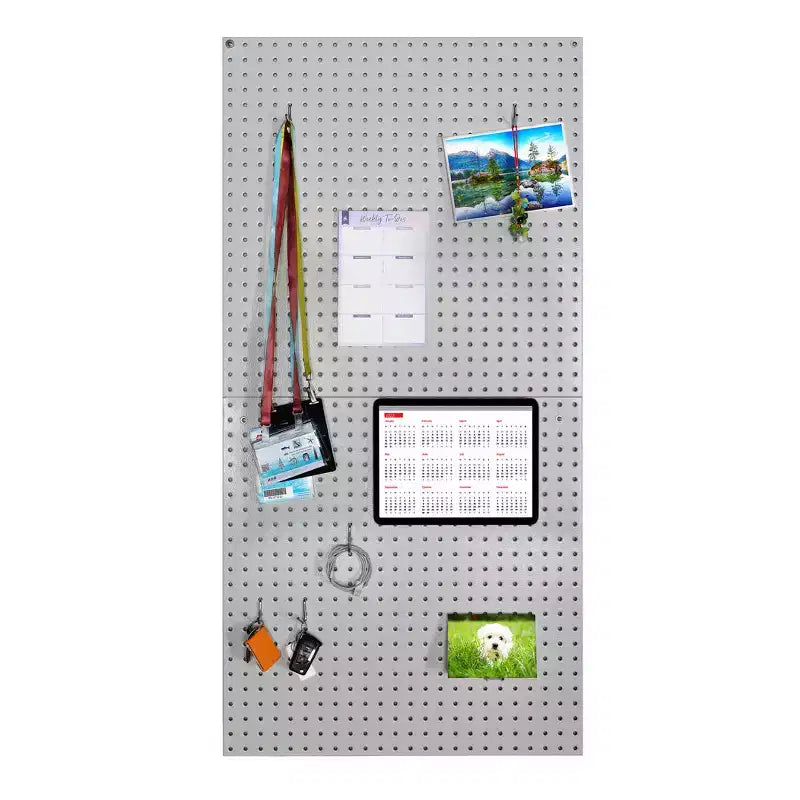 Ensemble de panneaux perforés UltraHD 2 pièces avec assortiment de 23 crochets, 61 cm l x 61 cm P