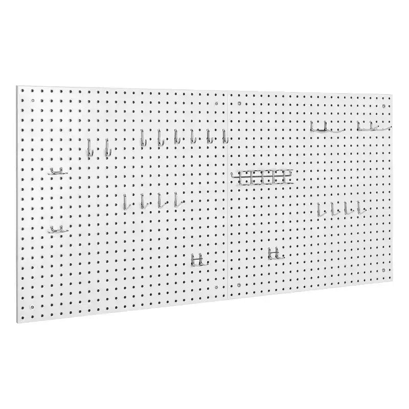 Ensemble de panneaux perforés UltraHD 2 pièces avec assortiment de 23 crochets, 61 cm l x 61 cm P
