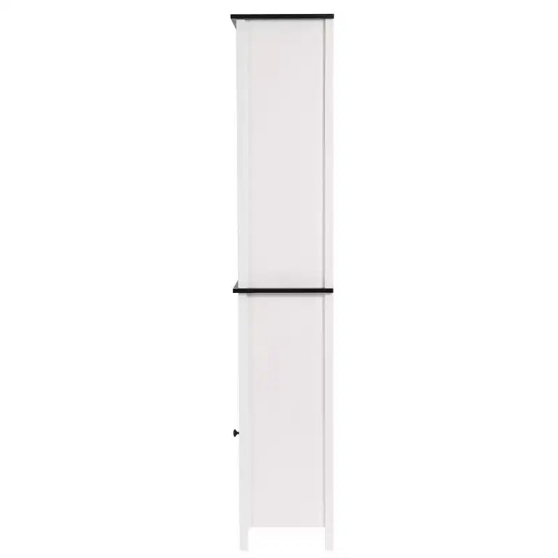 Meuble colonne de salle de bain 63 po en bois blanc