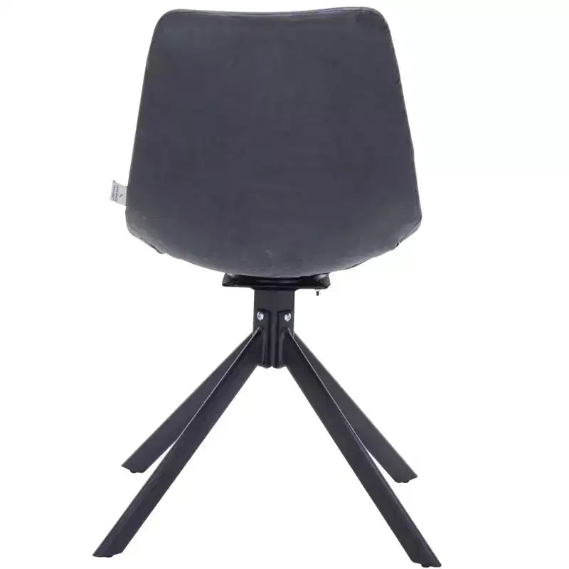 Chaise de salle à manger pivotante en cuir moderne Markley, assise rembourrée avec pieds en métal, chaise d'appoint confortable pour cuisine, salle à manger ou café