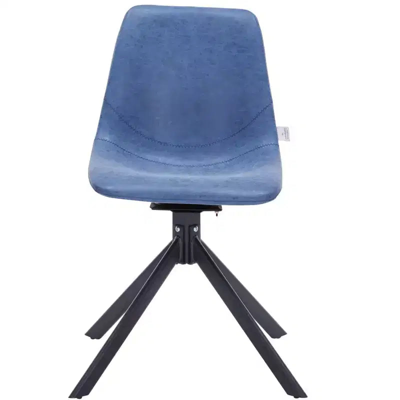 Chaise de salle à manger pivotante en cuir moderne Markley, assise rembourrée avec pieds en métal, chaise d'appoint confortable pour cuisine, salle à manger ou café