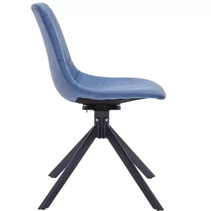 Chaise de salle à manger pivotante en cuir moderne Markley, assise rembourrée avec pieds en métal, chaise d'appoint confortable pour cuisine, salle à manger ou café