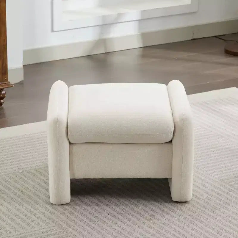 Ottoman confort surdimensionné en velours chenille pour chambre à coucher, salon, chambre d'enfant