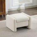 Ottoman confort surdimensionné en velours chenille pour chambre à coucher, salon, chambre d'enfant