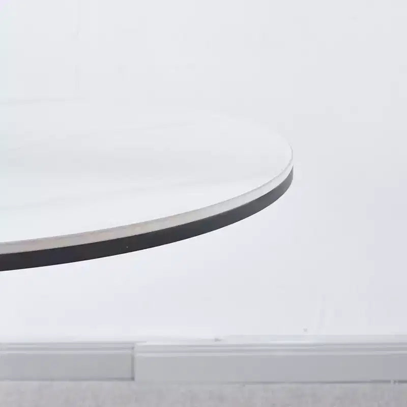 Table basse 80 cm, table tulipe or et blanc, table piédestal de loisirs, style scandinave