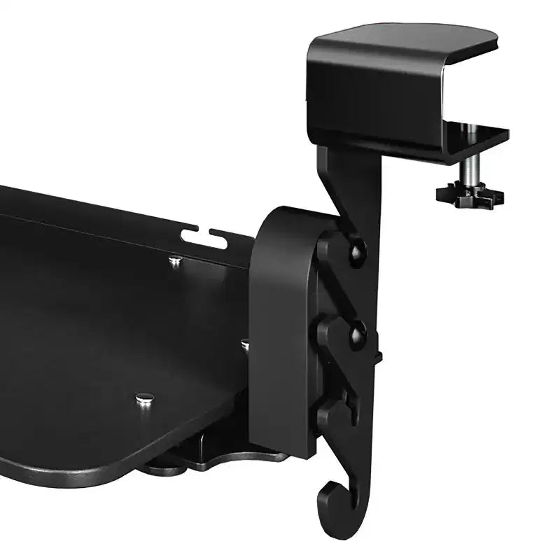 KT4 Plateau de clavier ergonomique coulissant sous le bureau, à pince, noir