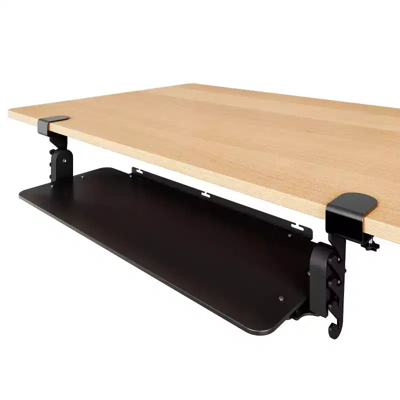 KT4 Plateau de clavier ergonomique coulissant sous le bureau, à pince, noir