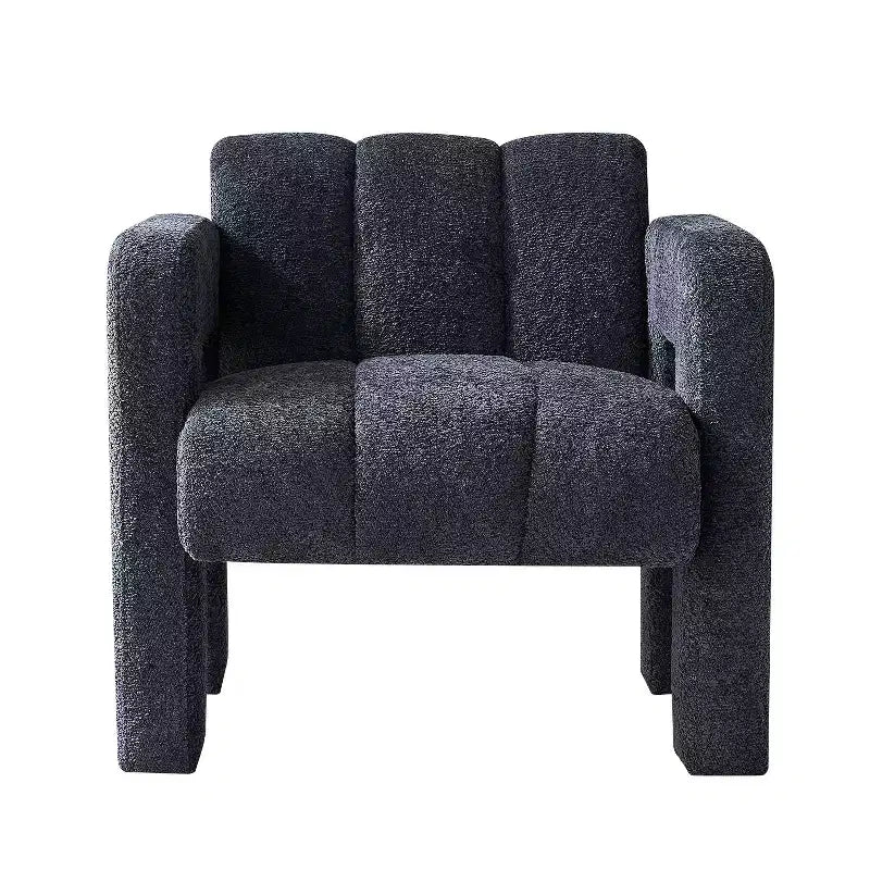 Fauteuil d'appoint large en bouclette