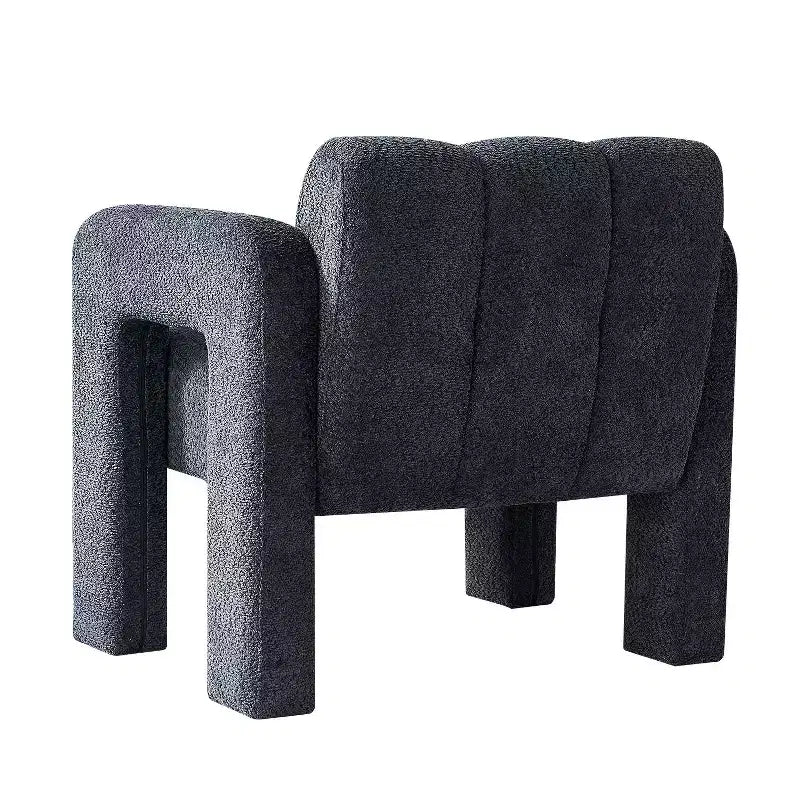 Fauteuil d'appoint large en bouclette