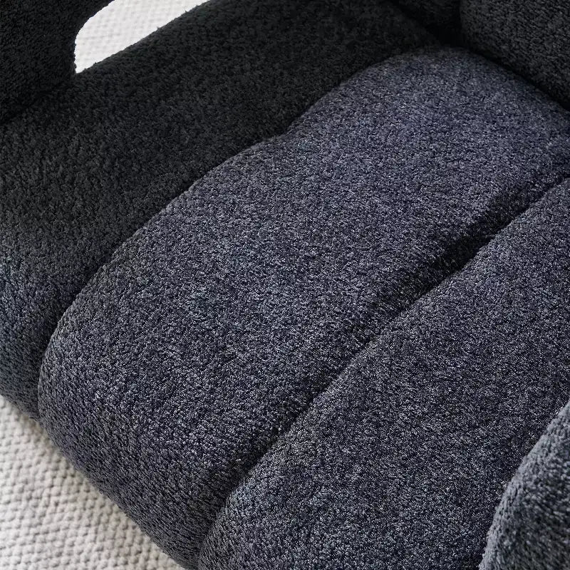 Fauteuil d'appoint large en bouclette