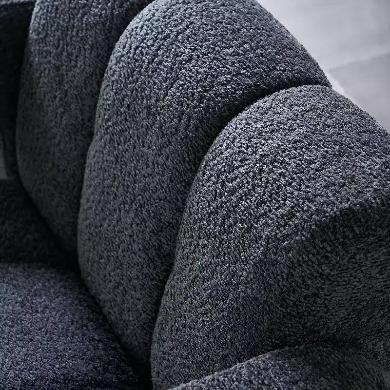 Fauteuil d'appoint large en bouclette