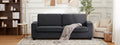 83 Inch Modern Gray Sofa, Oversized Deep Seat 2 Seat Couch with Wide Armrest and Plush Backrest, Comfy Cloud Couch for Living Room, Bedroom, Office