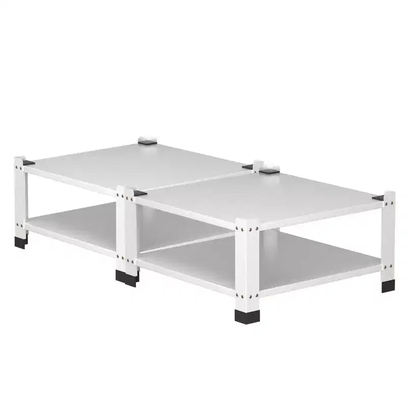 Socle pour lave-linge et sèche-linge, lot de 2, blanc