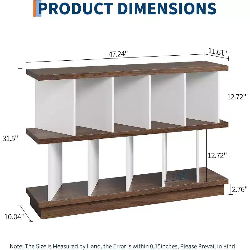 Meuble de rangement 8 cubes en bois, étagère basse avec 10 panneaux arrière amovibles pour salon, chambre, entrée, bureau à domicile