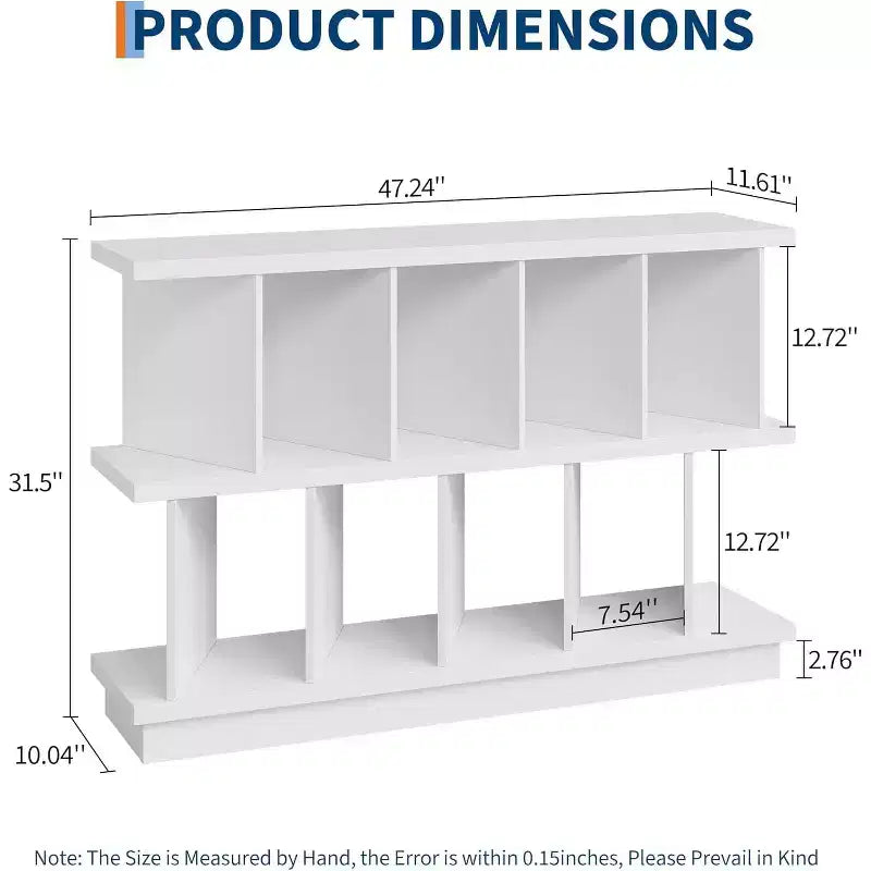Meuble de rangement 8 cubes en bois, étagère basse avec 10 panneaux arrière amovibles pour salon, chambre, entrée, bureau à domicile