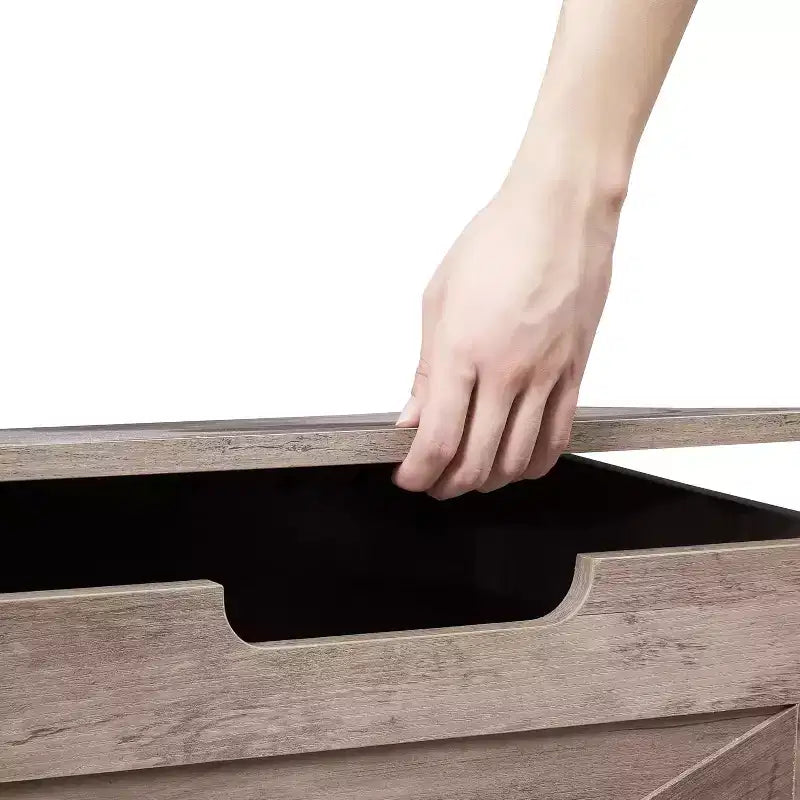 Coffre de rangement, malle de rangement avec couvercle à charnière de sécurité, organisateur style grange, banc d'entrée en bois, grand coffre de rangement pour entrée, chambre.